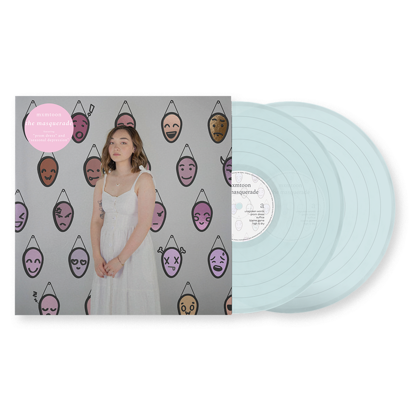 the masquerade - transparent blue vinyl *signed*