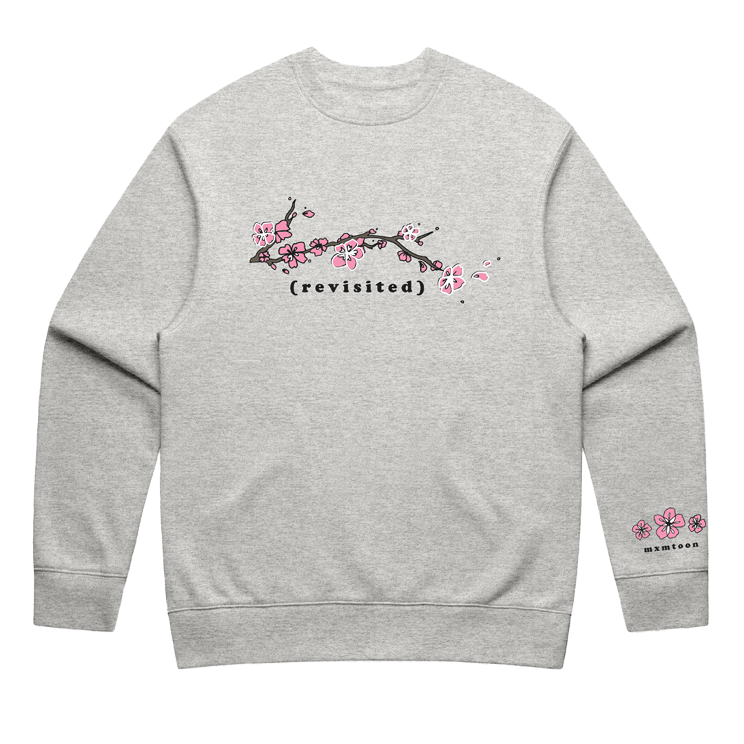 plum blossom (revisited) embroidered crewneck