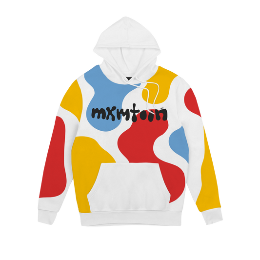 color blob cut & sew hoodie