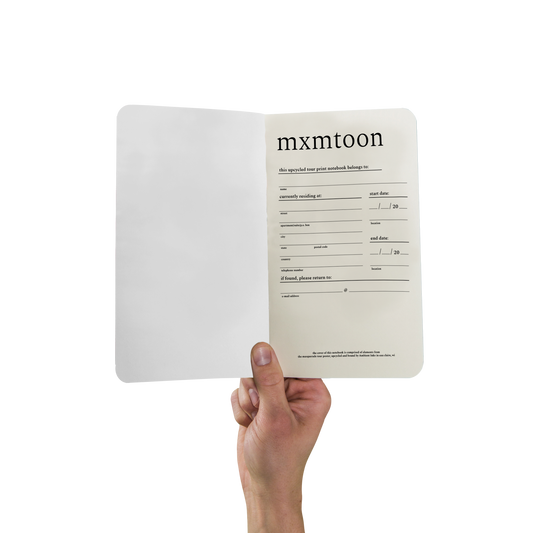 upcycled poster notebook