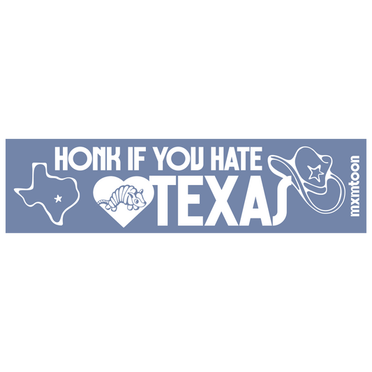 i hate texas bumper sticker set