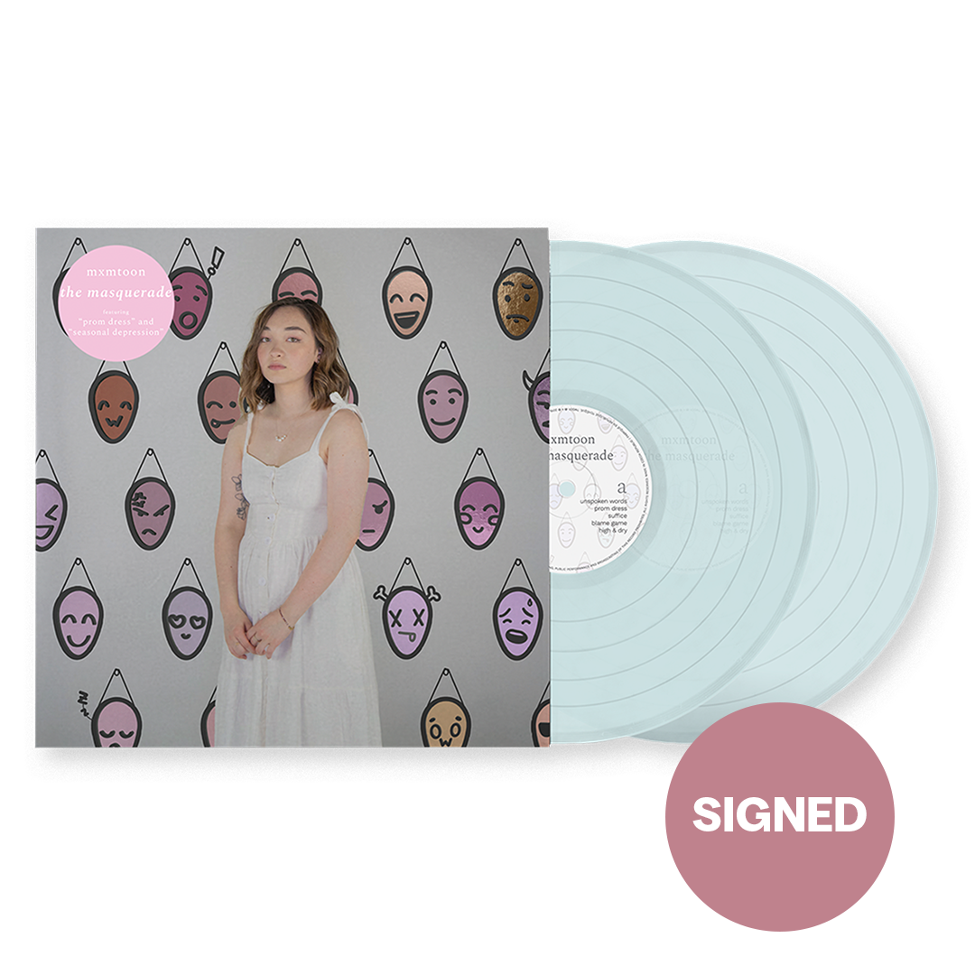 the masquerade - transparent blue vinyl *signed*