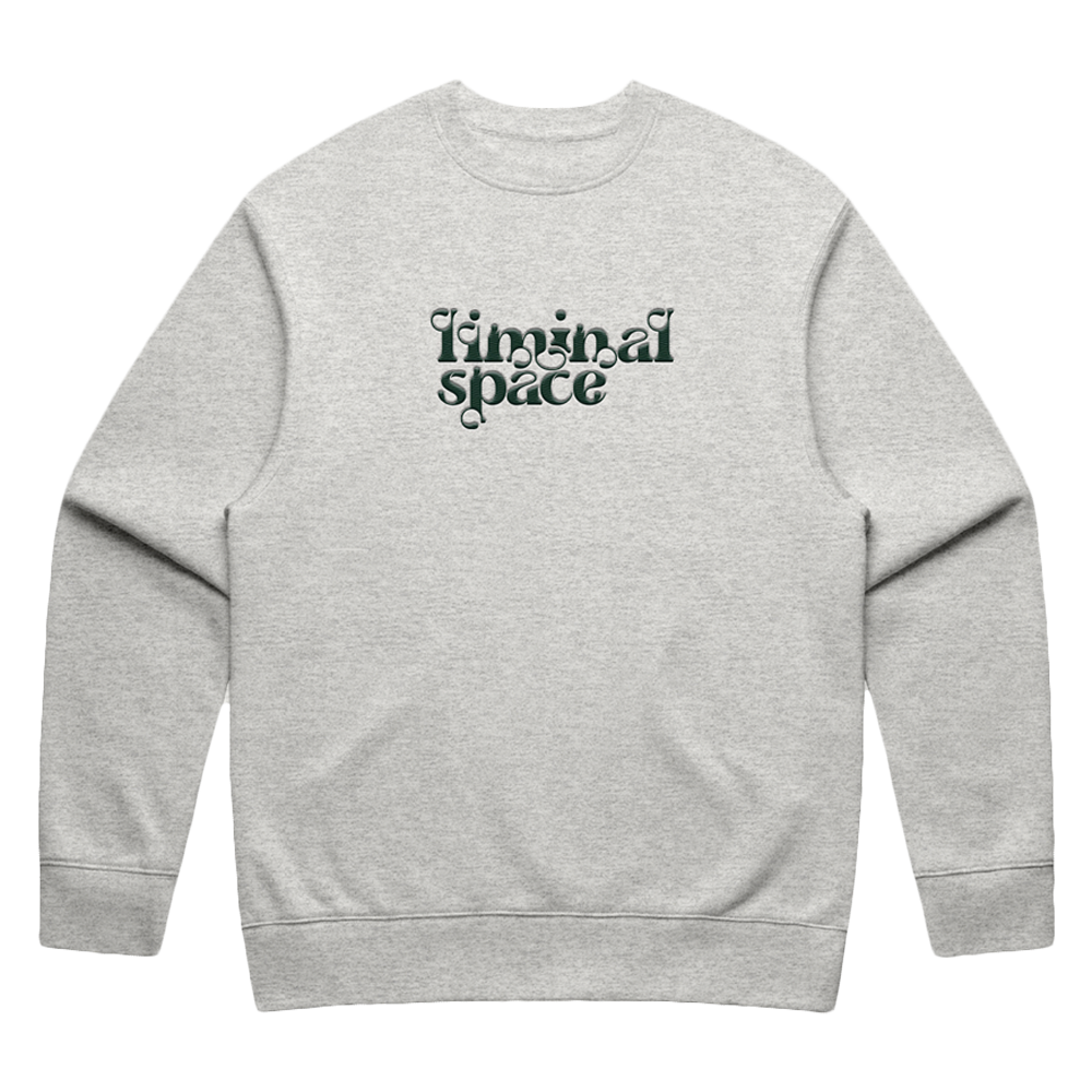 embroidered liminal space crewneck