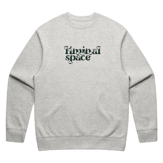 embroidered liminal space crewneck